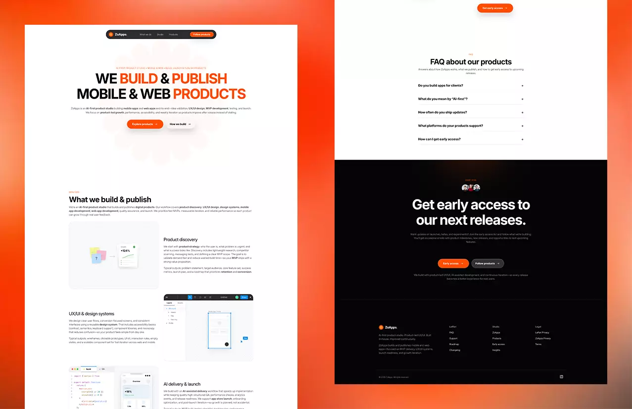Zoapps Software dashboard Cover Design